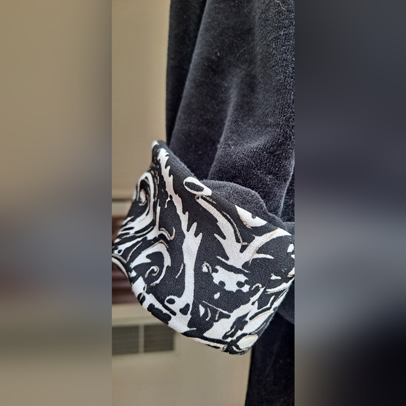 DRAPERS and DAMONS Black & White Track Suit Joggers Outfit French Terry Separate - Picture 4 of 15